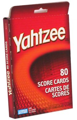 YAHTZEE CARTES DE SCORES